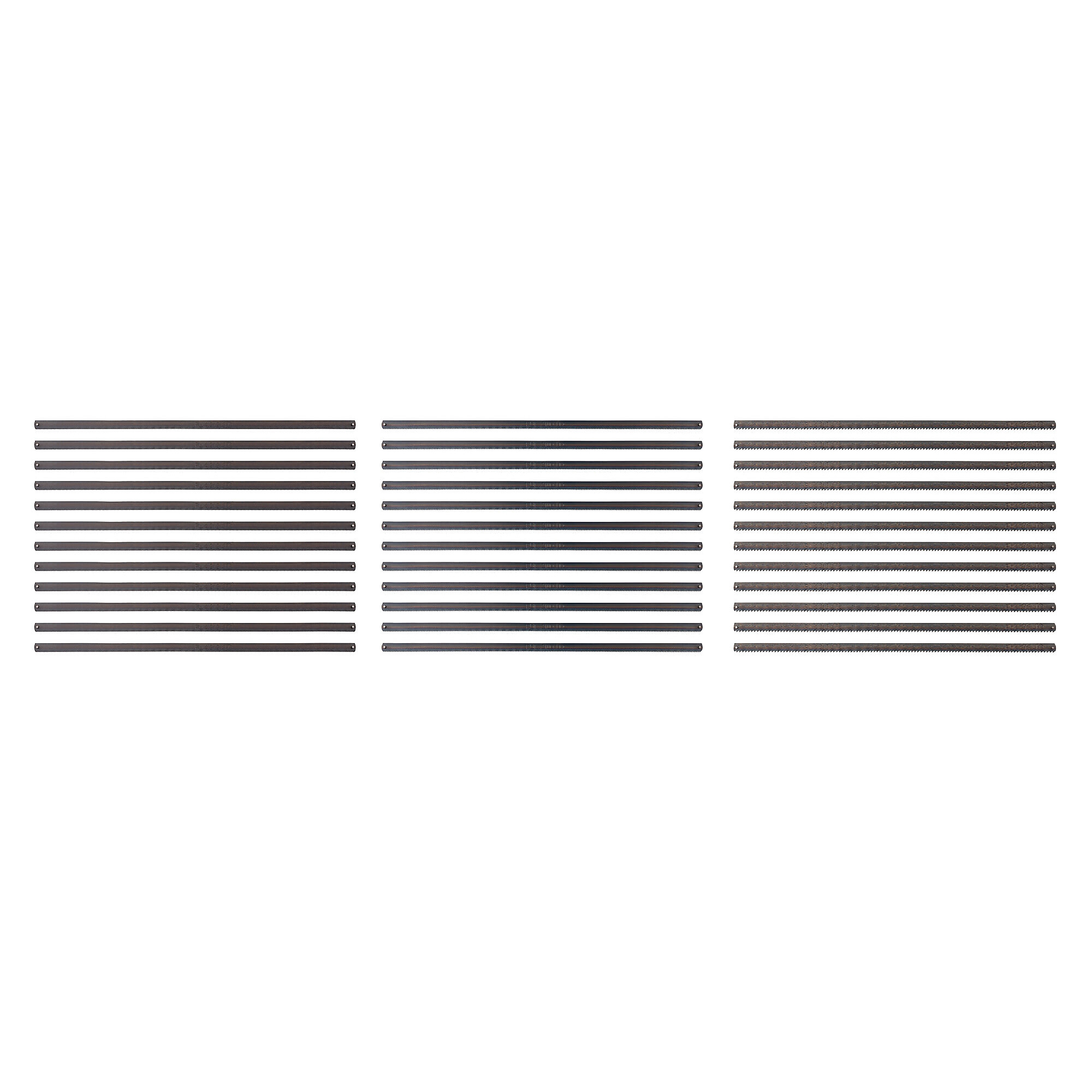 TEKTON 8 Inch Compact Hacksaw Replacement Blades, 36-Pack (14 TPI, 25 TPI, 32 TPI) | GHS91007
